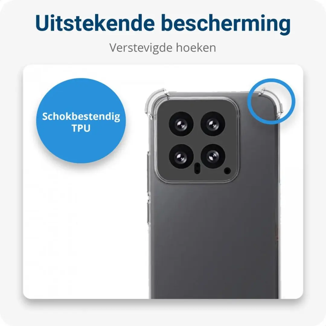Selected Schokbestendig Hoesje Xiaomi 14 - Transparant - afbeelding 6 van 6