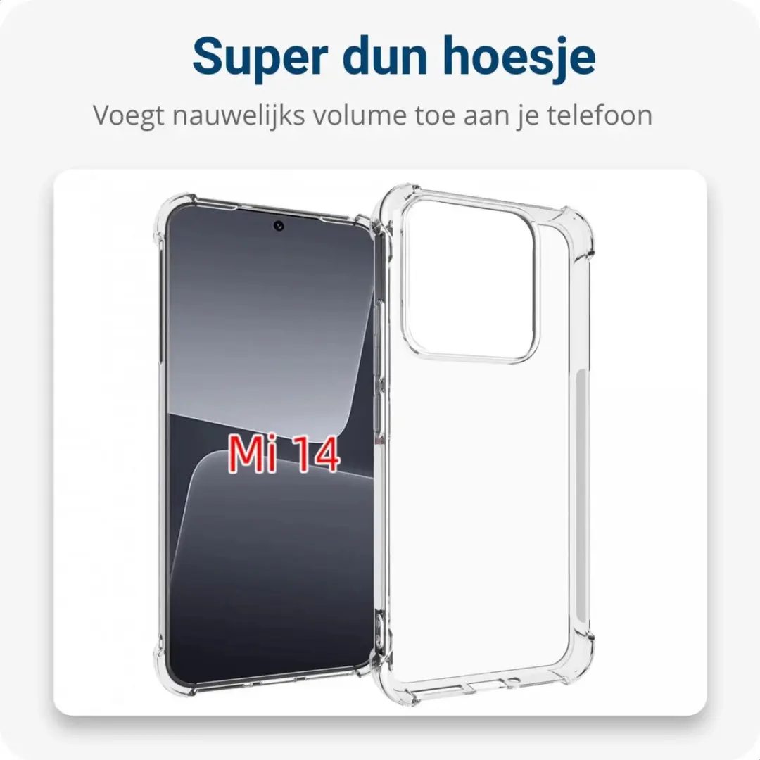 Selected Schokbestendig Hoesje Xiaomi 14 - Transparant