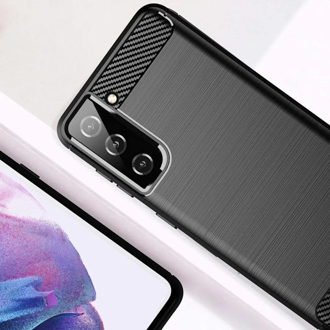 Selected TPU Hoesje Samsung Galaxy S21 - Zwart - afbeelding 6 van 6