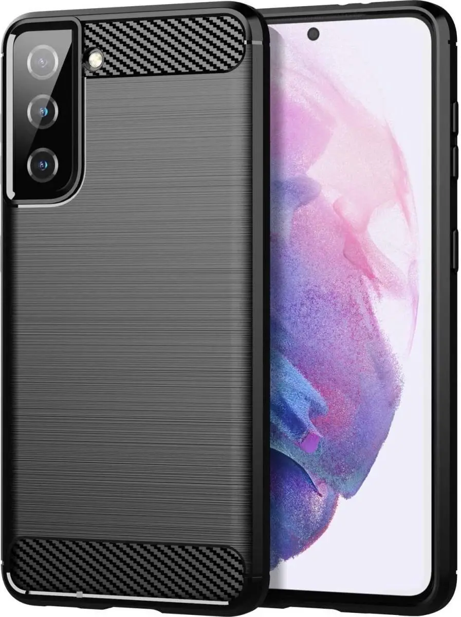 Selected TPU Hoesje Samsung Galaxy S21 - Zwart