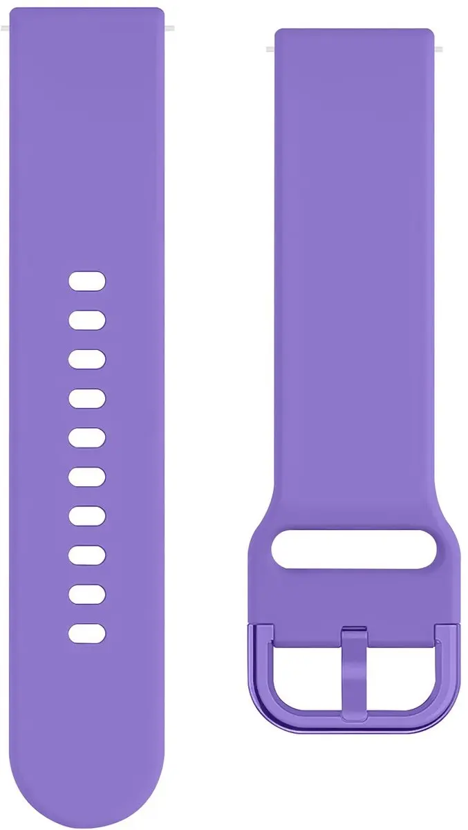 Selected SBG Universeel 20mm Horlogeband - Siliconen - Lila