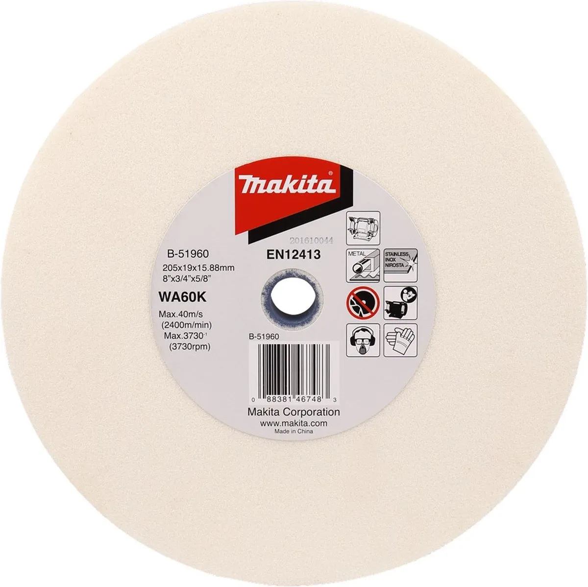 Makita B-51960 Slijpschijf 205x19x15,88mm WA60K