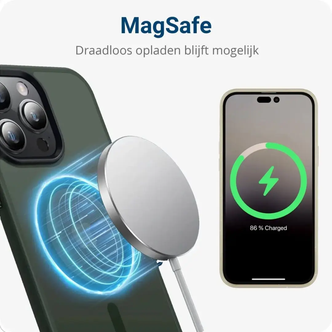 Selected Hoesje iPhone 13 Pro Max MagSafe - Donkergroen
