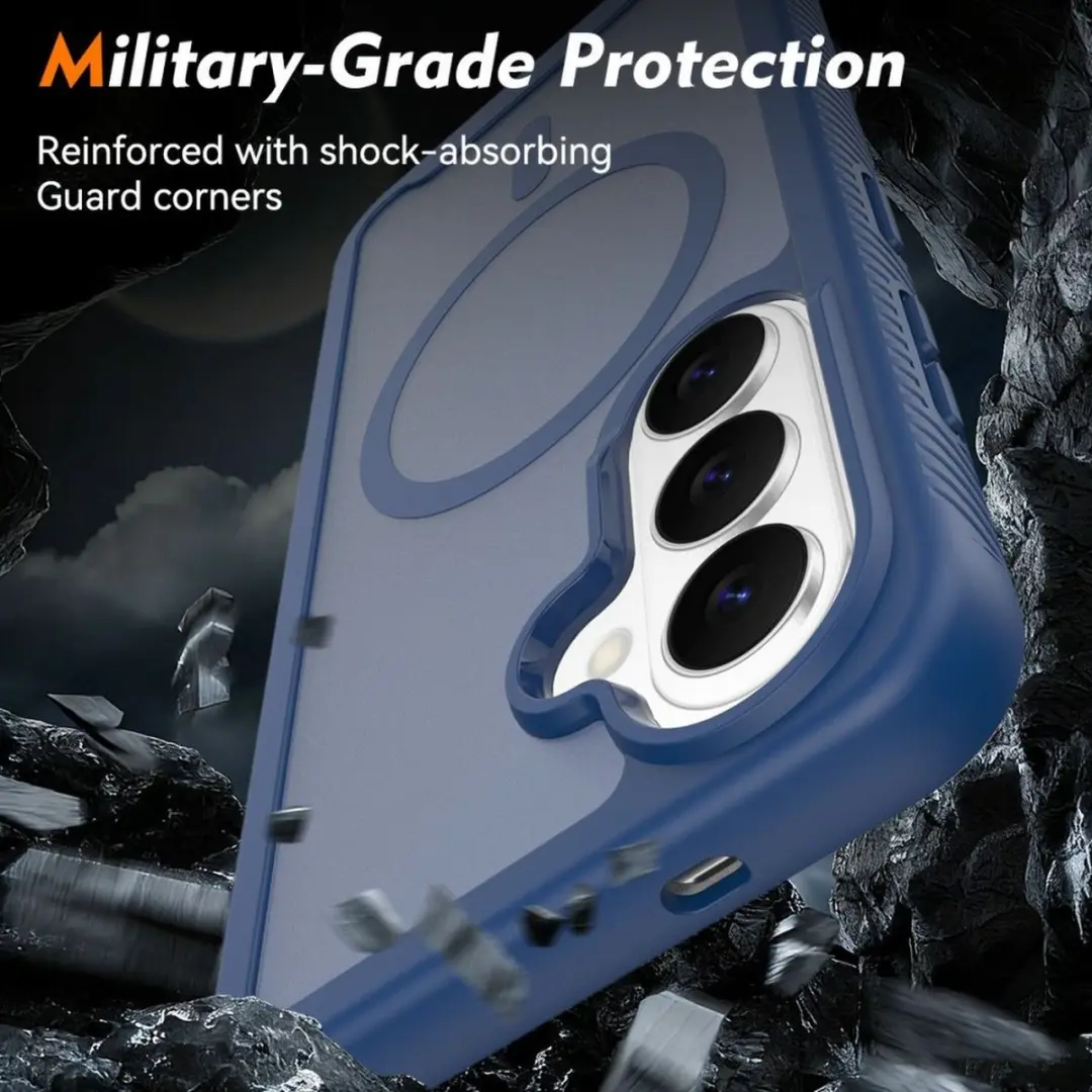 Selected Hoesje Samsung Galaxy S26 - MagSafe Transparant Blauw
