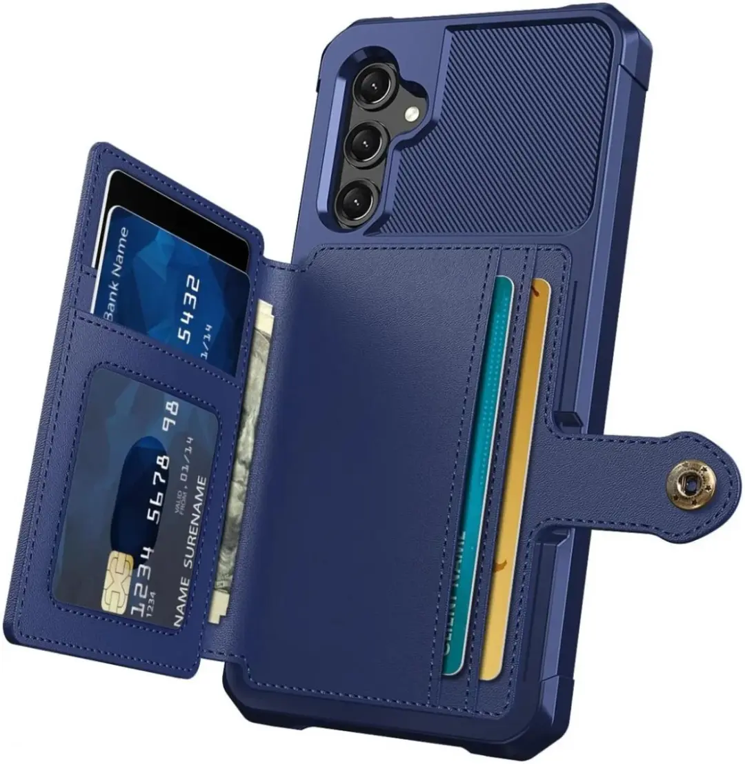 Selected Portemonnee Hoesje Samsung Galaxy A17 - 4 Pasjes - Blauw - afbeelding 5 van 6