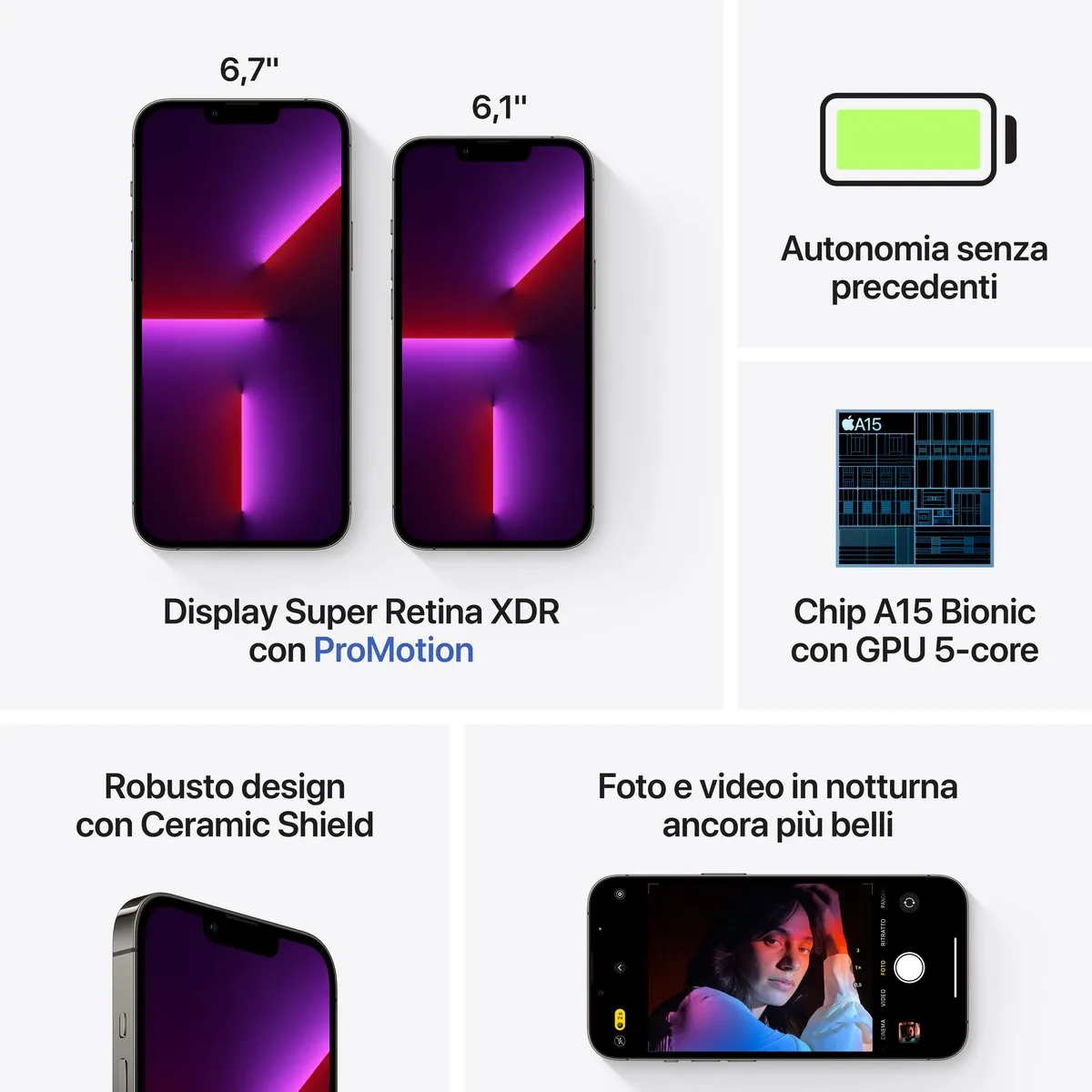 Apple iPhone 13 Pro MLVE3ZD/A - 256GB - Grafiet