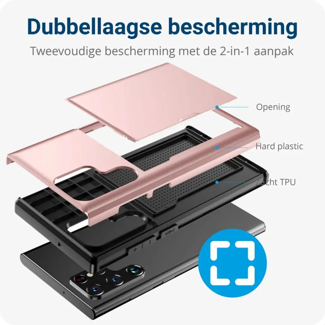Selected Hoesje Samsung Galaxy S23 Ultra - Roze Goud