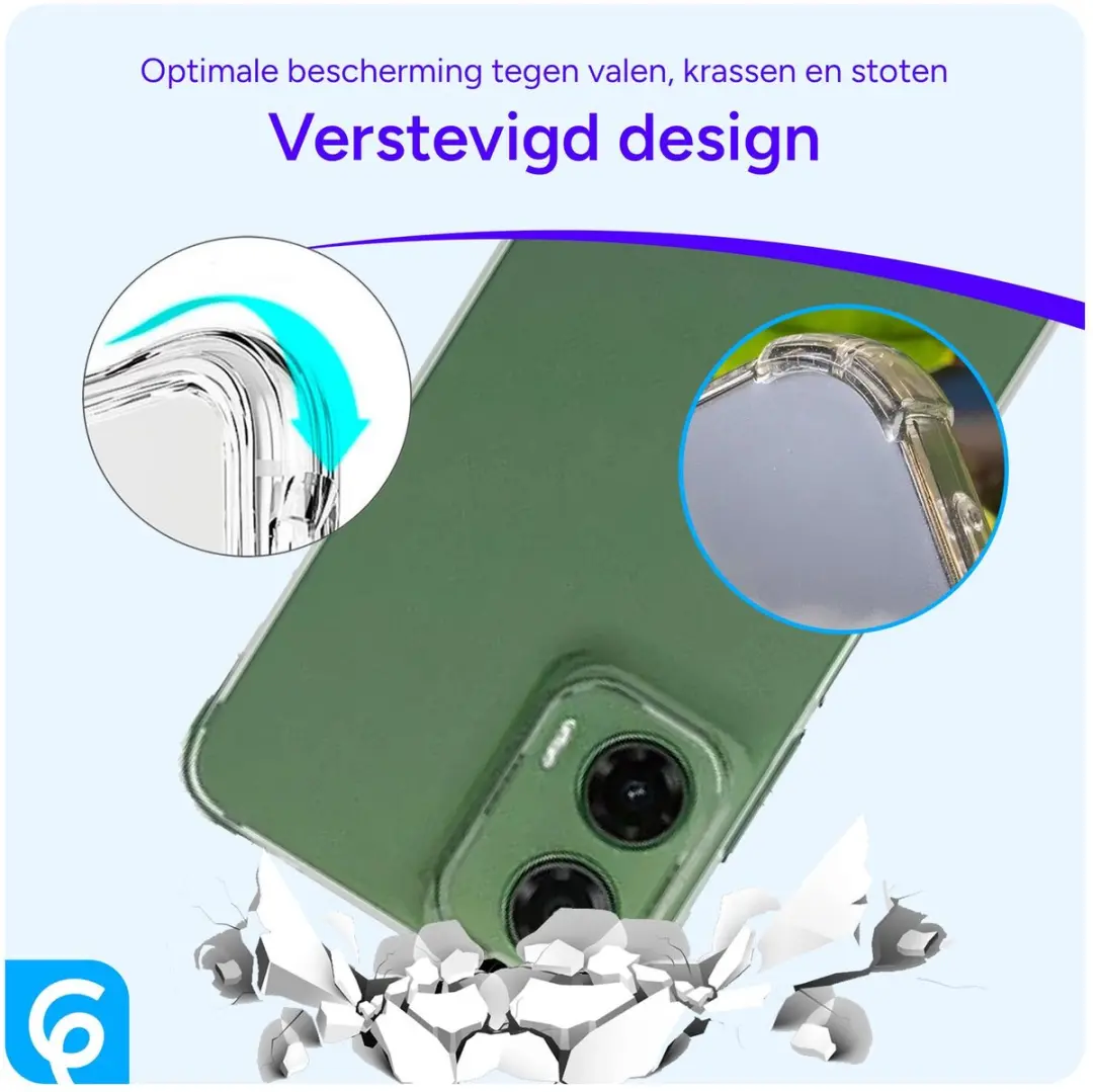 Selected Transparant Hoesje Motorola Moto G35 - Schokbestendig