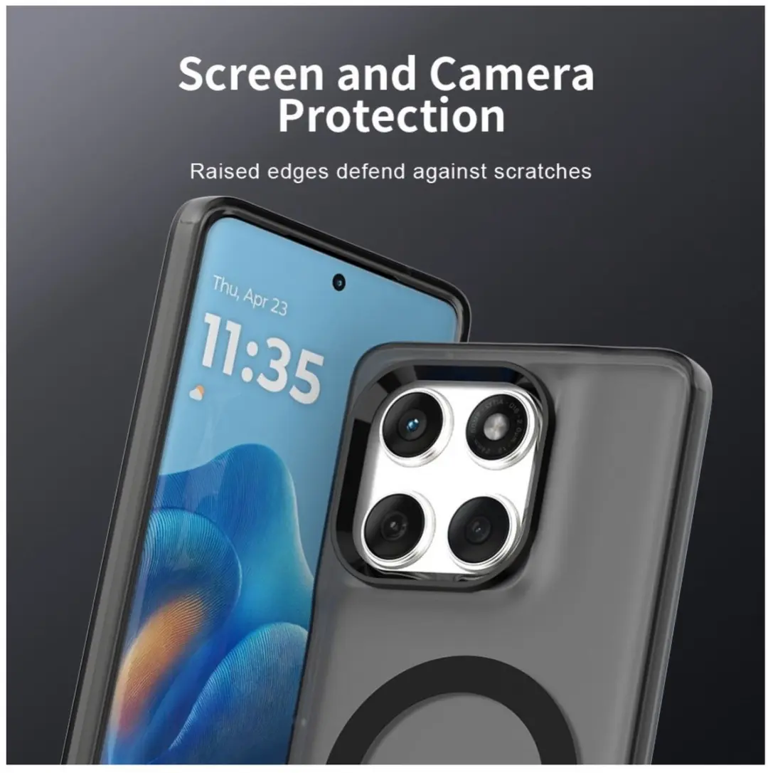 Selected MagSafe Backcover Motorola Edge 60 Fusion - Zwart & Transparant - afbeelding 6 van 6