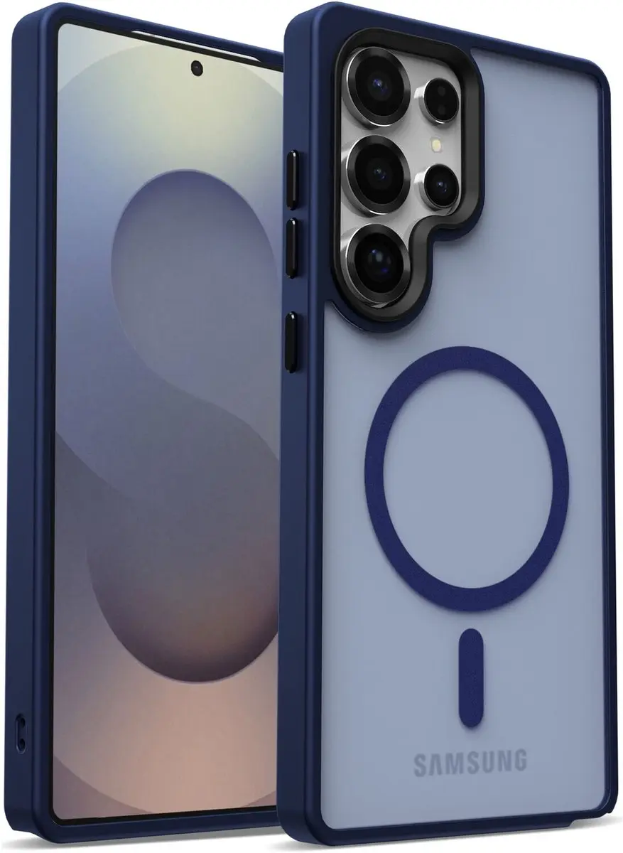 Selected Hoesje Samsung Galaxy S25 Ultra MagSafe - Donkerblauw