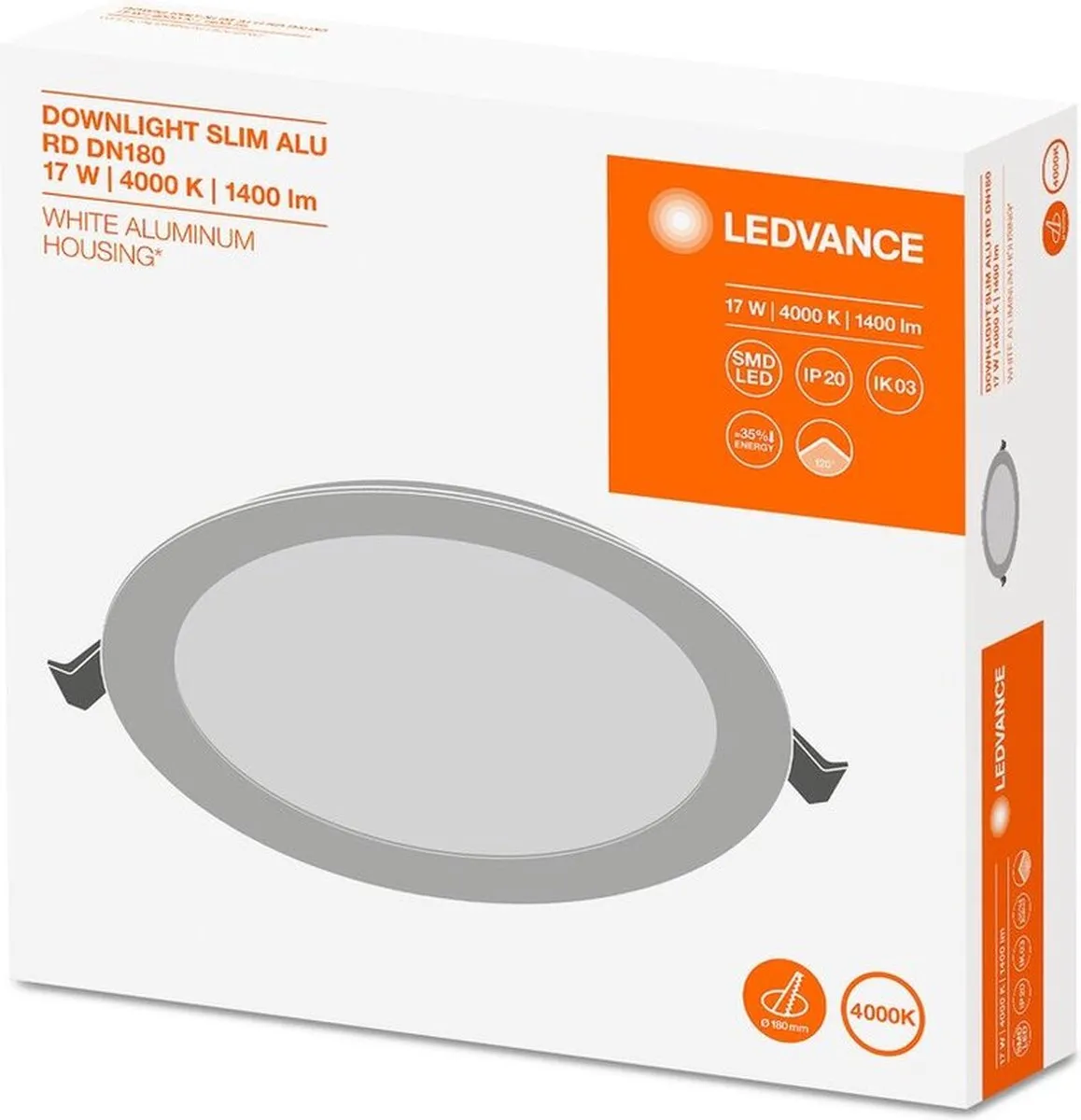 LEDVANCE Downlight Slim E38W3