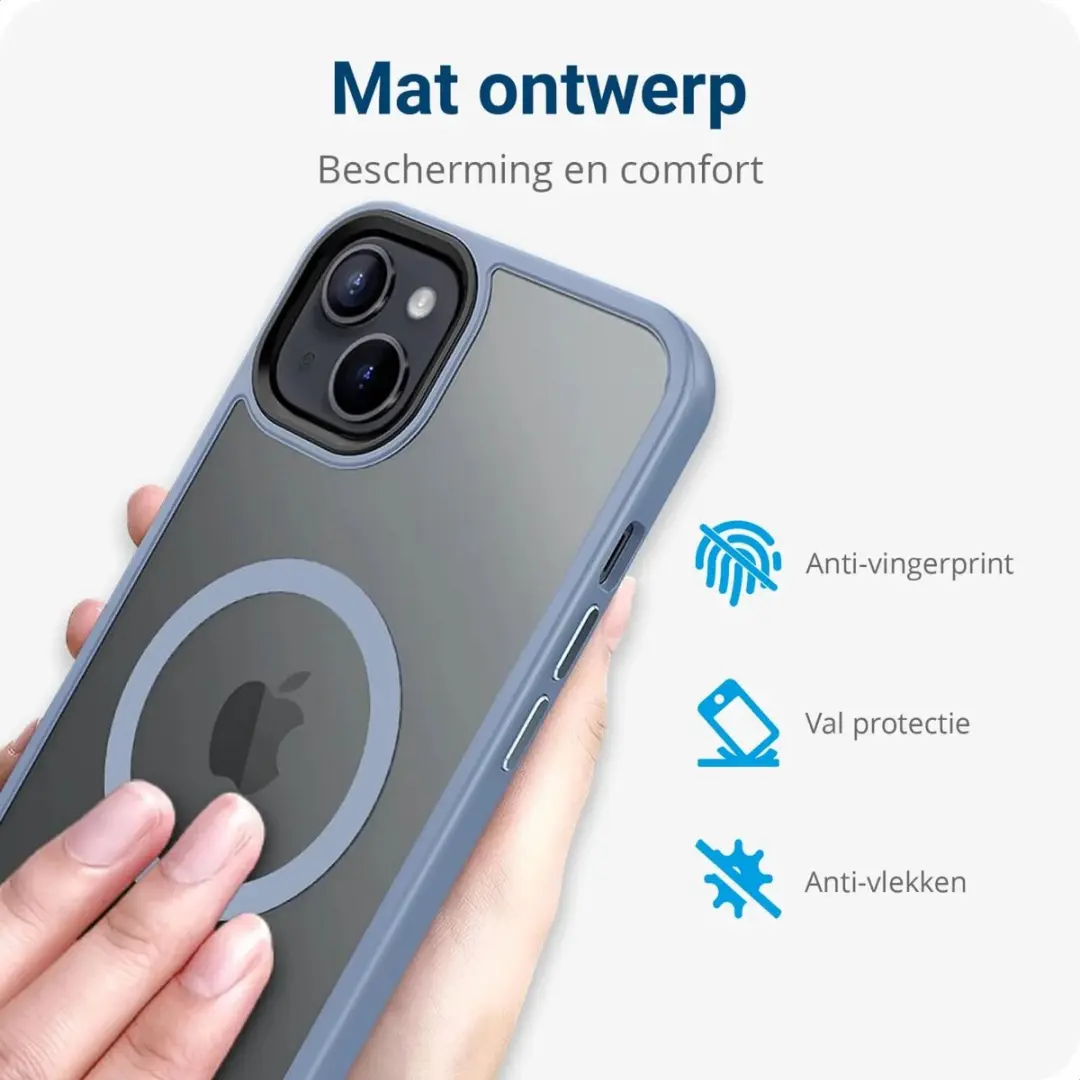 Selected iPhone 14 MagSafe Hoesje - Blauw