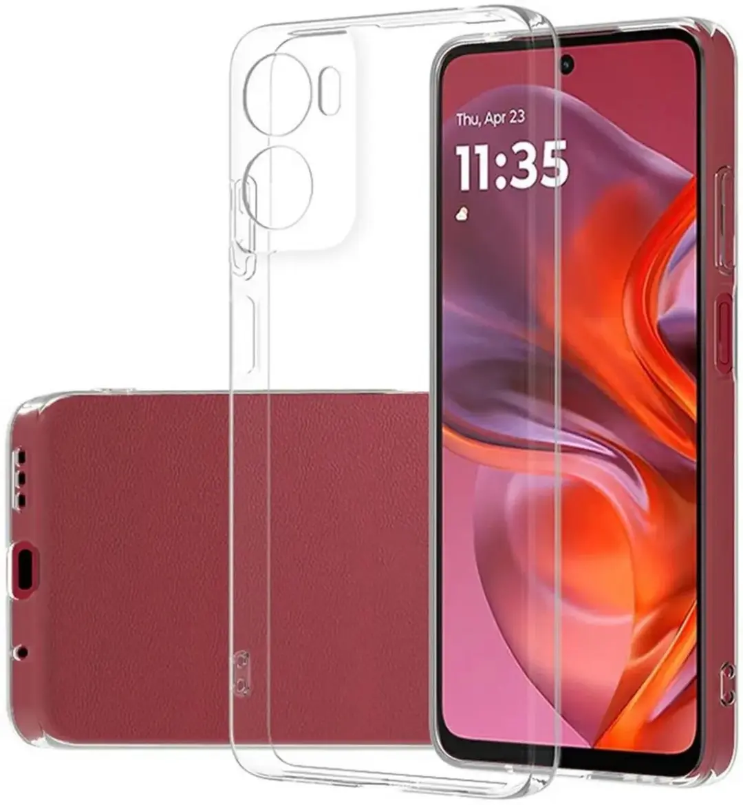 Selected Transparant TPU Hoesje Motorola Moto E15