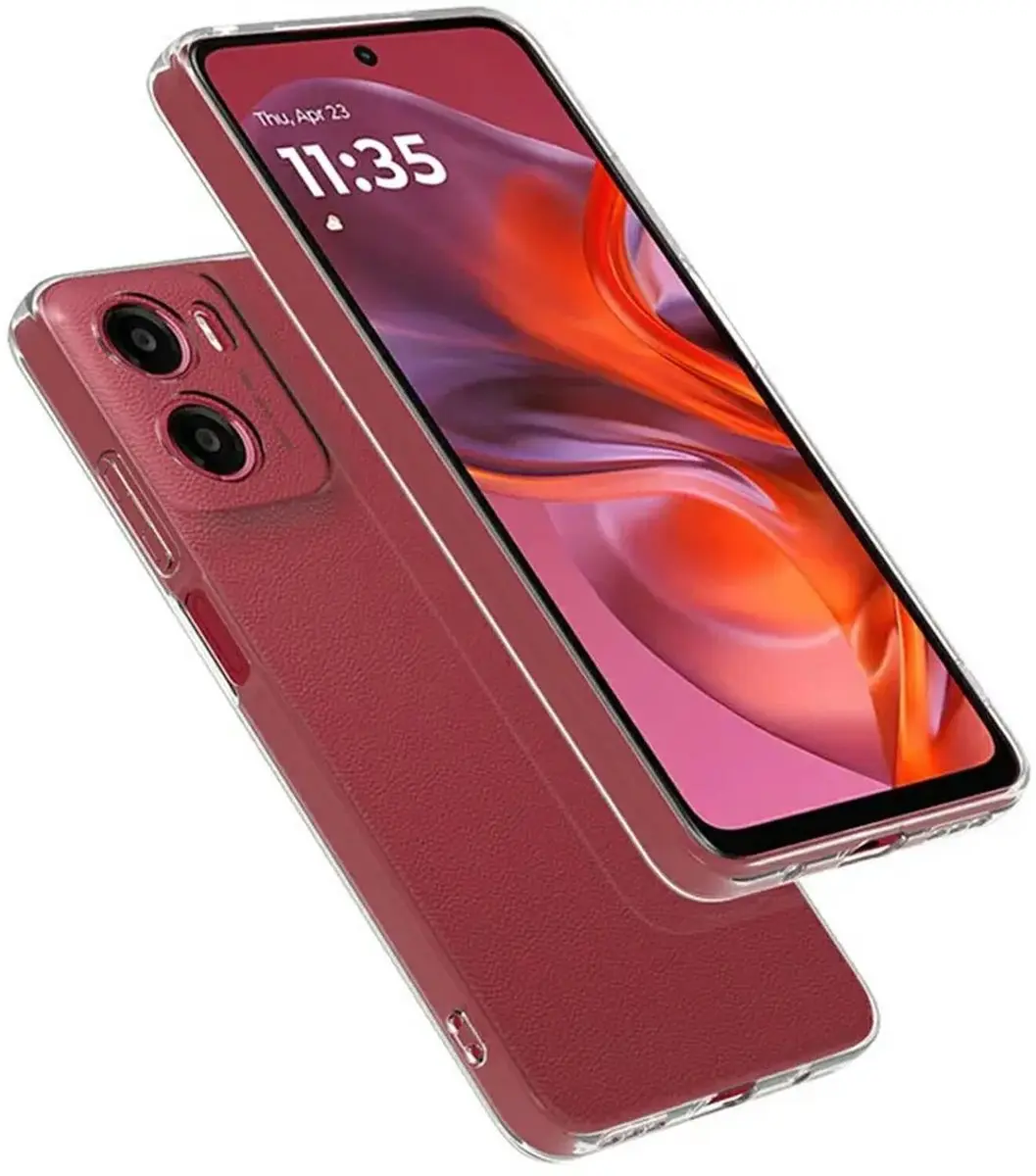 Selected Transparant TPU Hoesje Motorola Moto E15