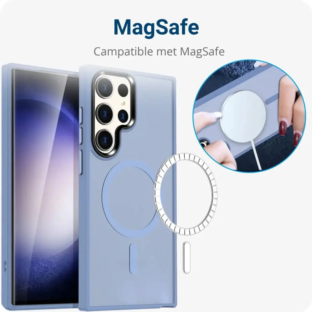 Selected Hoesje Samsung Galaxy S23 Ultra MagSafe - Blauw