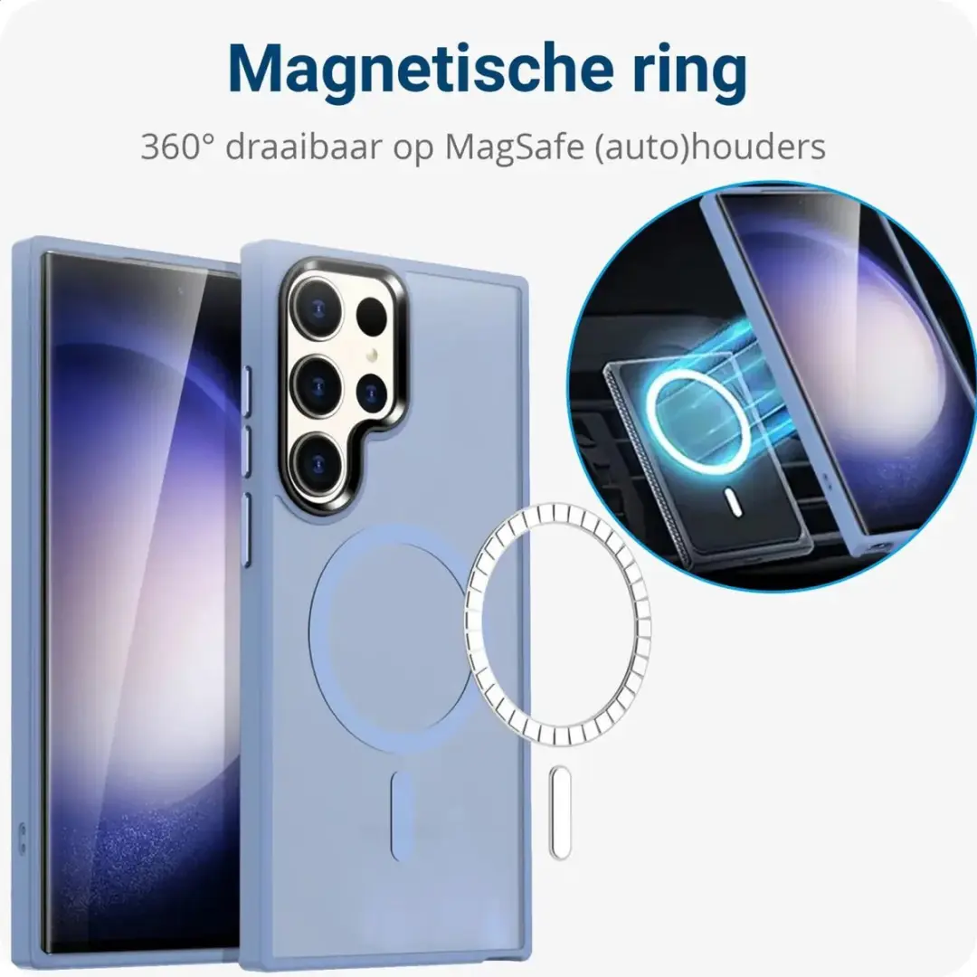 Selected Hoesje Samsung Galaxy S23 Ultra MagSafe - Blauw