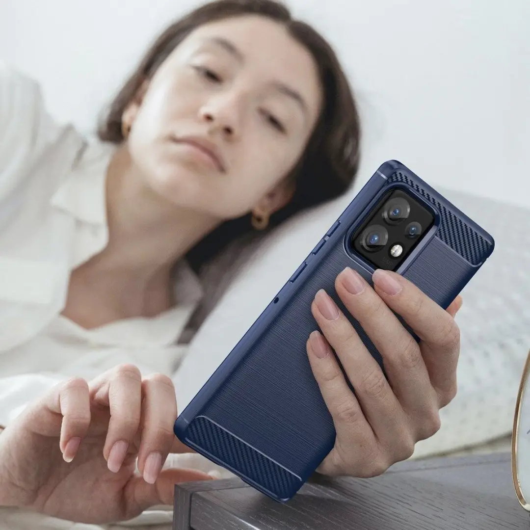 Selected TPU Hoesje Motorola Edge 40 Pro - Blauw