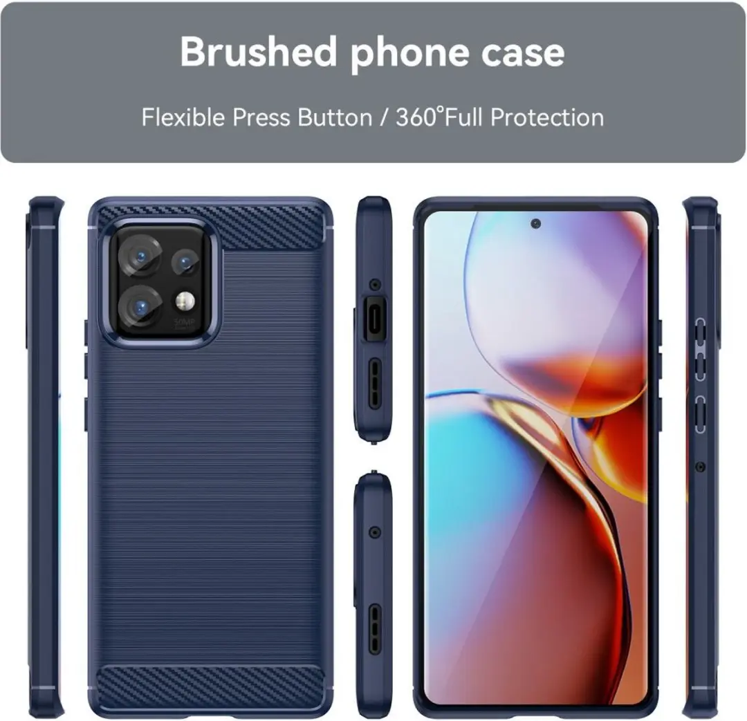 Selected TPU Hoesje Motorola Edge 40 Pro - Blauw