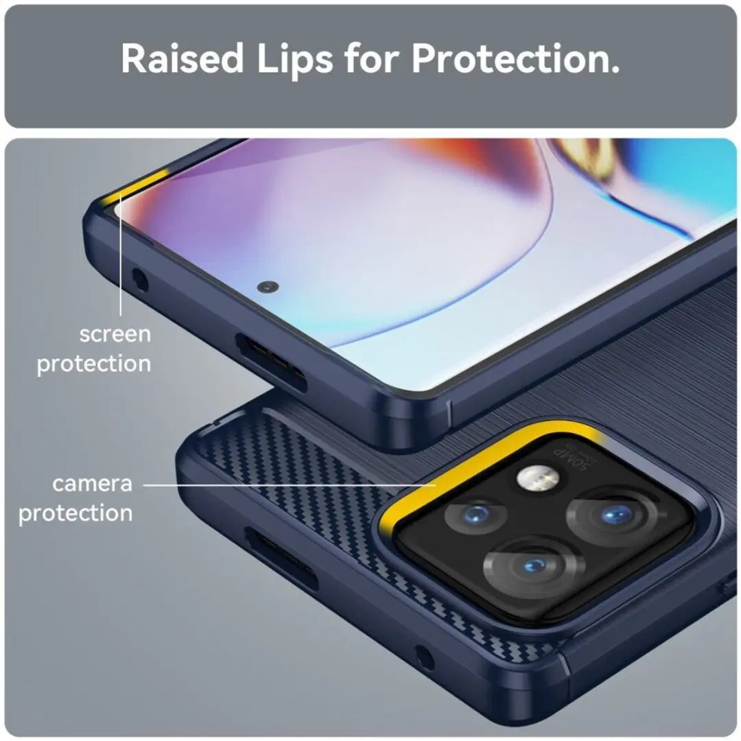 Selected TPU Hoesje Motorola Edge 40 Pro - Blauw