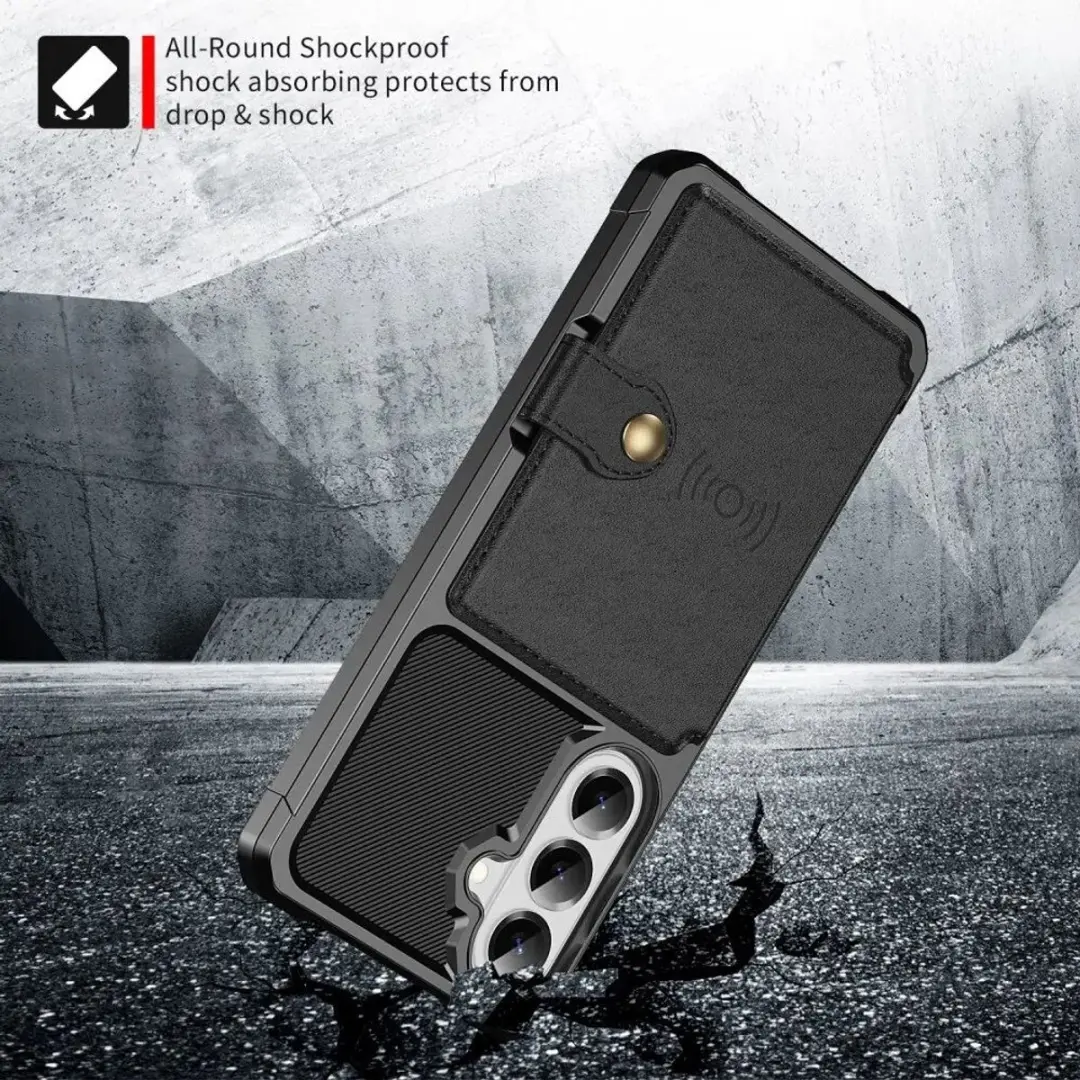 Selected Portemonnee Hoesje Samsung Galaxy A57 - 4 Pasjes - Zwart