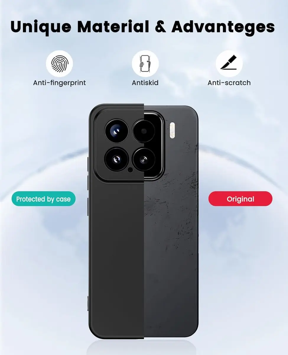 Selected by GSMpunt Xiaomi 15 Hoesje - Zwart Dun TPU - afbeelding 6 van 6