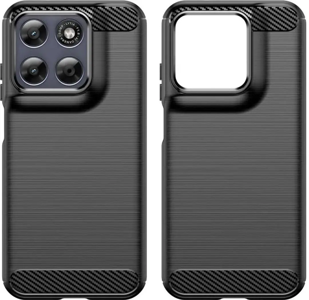 Selected TPU Hoesje Motorola Moto G67 - Zwart