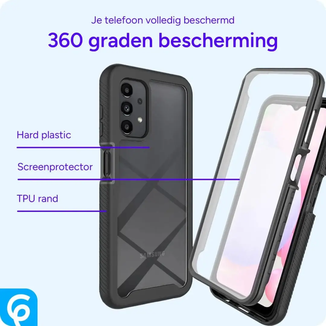 Selected Hoesje Samsung Galaxy A13 - Full Protect - Zwart