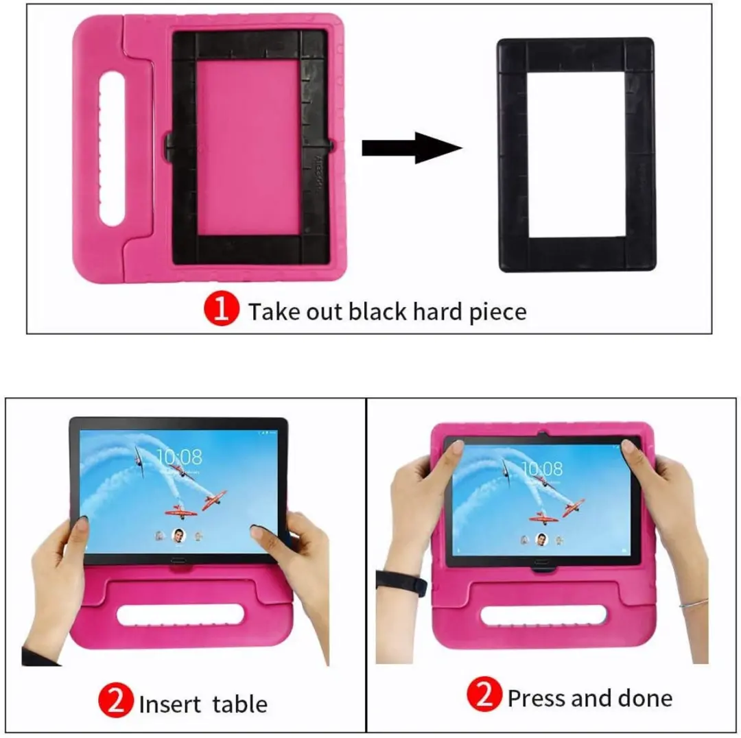 Selected Kinder Tablethoes Lenovo Tab M10 Gen 1 - Zwart