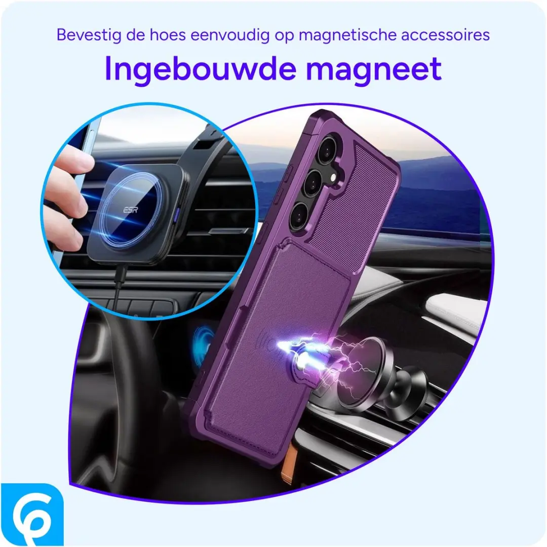Selected Portemonnee Hoesje Samsung Galaxy A55 - 4 Pasjes - Paars