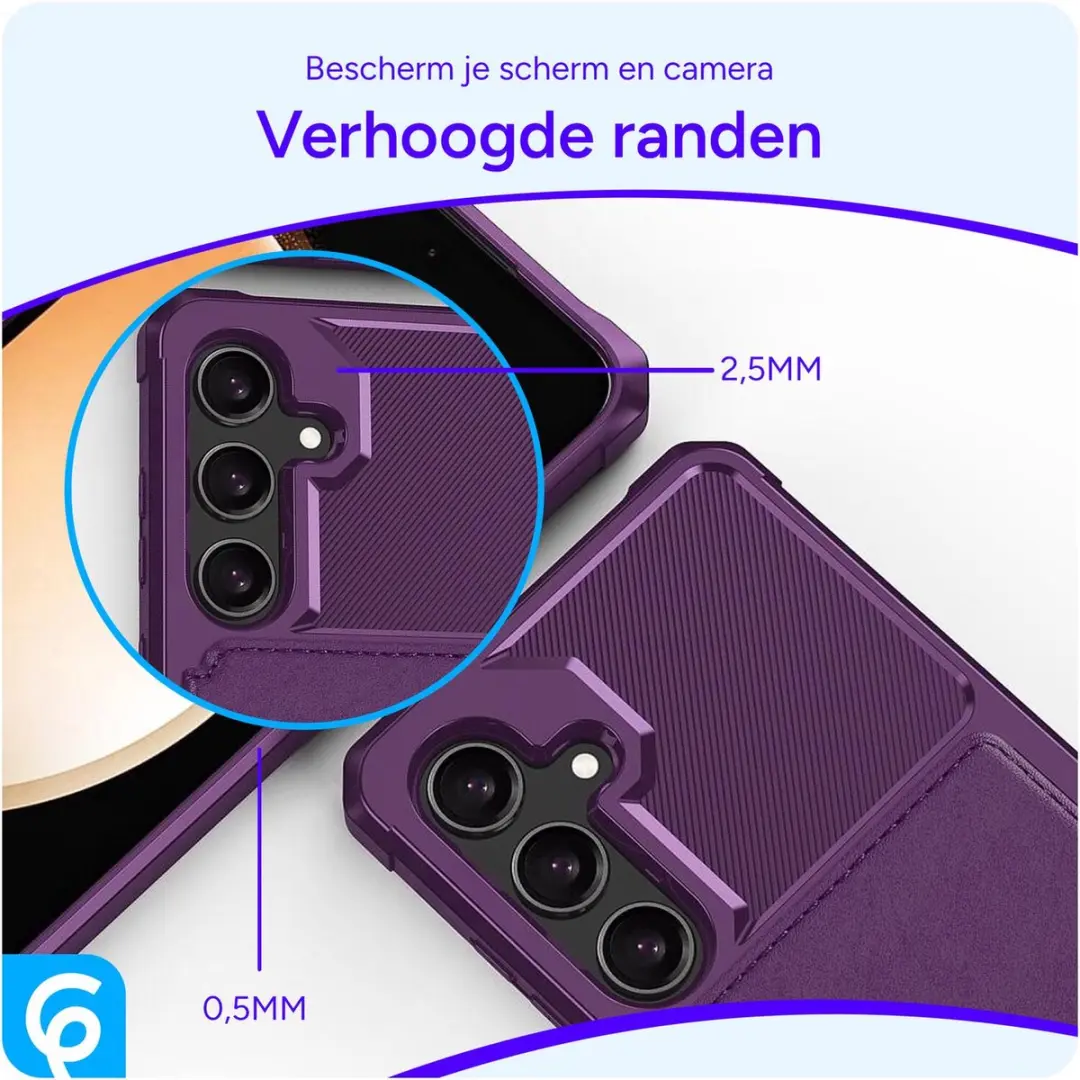 Selected Portemonnee Hoesje Samsung Galaxy A55 - 4 Pasjes - Paars