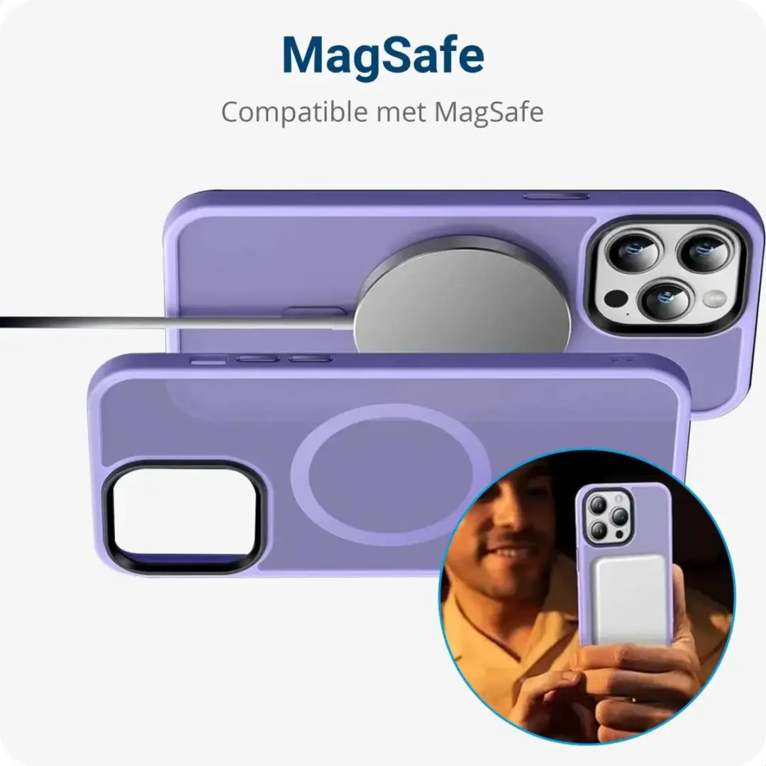 Selected Hoesje iPhone 14 Pro Max MagSafe - Paars
