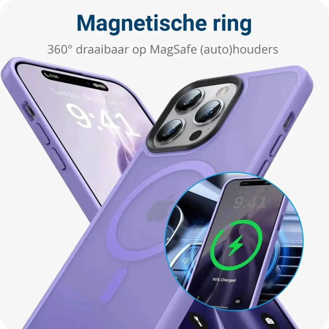 Selected Hoesje iPhone 14 Pro Max MagSafe - Paars