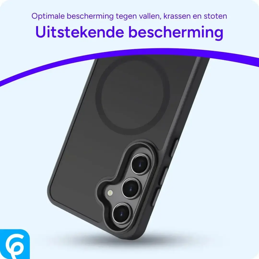 Selected Hoesje Samsung Galaxy S24 Plus - Matte Zwart - MagSafe
