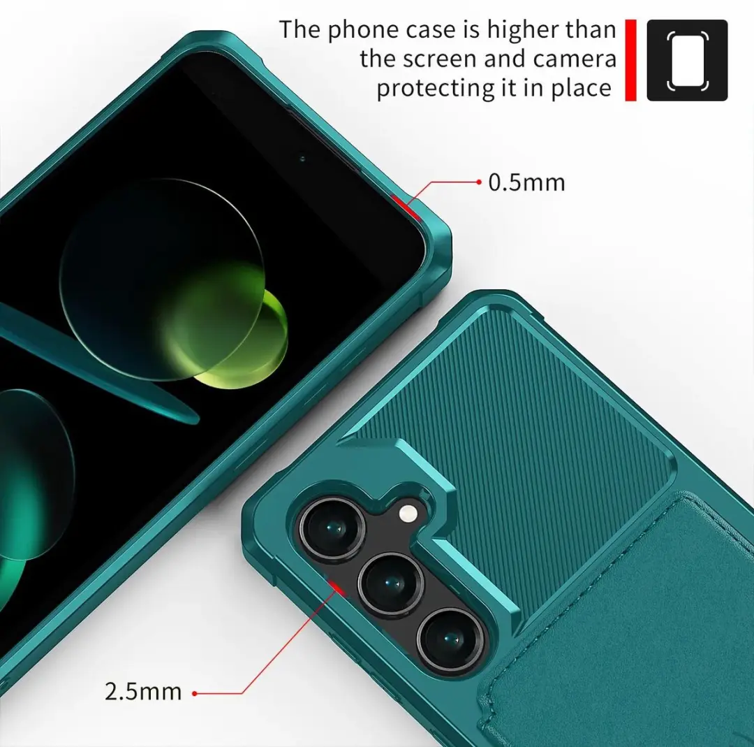 Selected Portemonnee Hoesje Samsung Galaxy A37 - Groen - 4 Pasjes