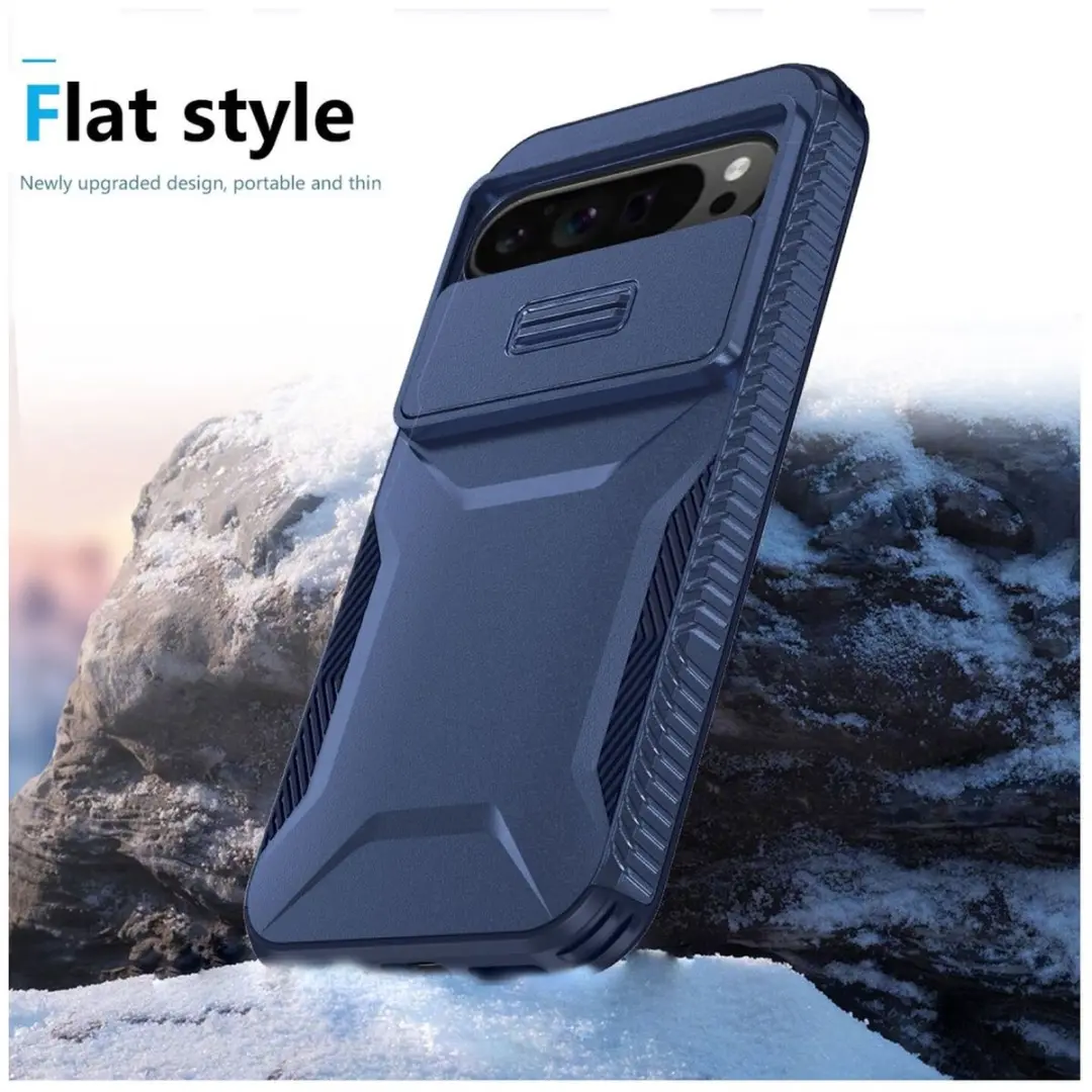 Selected by GSMpunt.nl Pixel 10 Pro XL Hoesje - Blauw Camera Slider