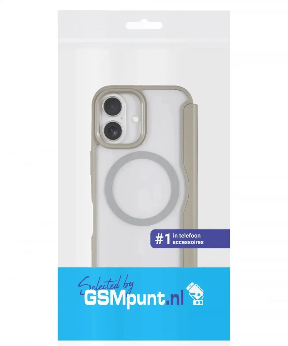 Selected Portemonnee Hoesje iPhone 16 - MagSafe - Transparant/Goud