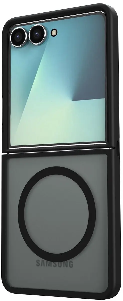 Selected Hoesje Samsung Galaxy Z Flip 7 - Matte Zwart - MagSafe
