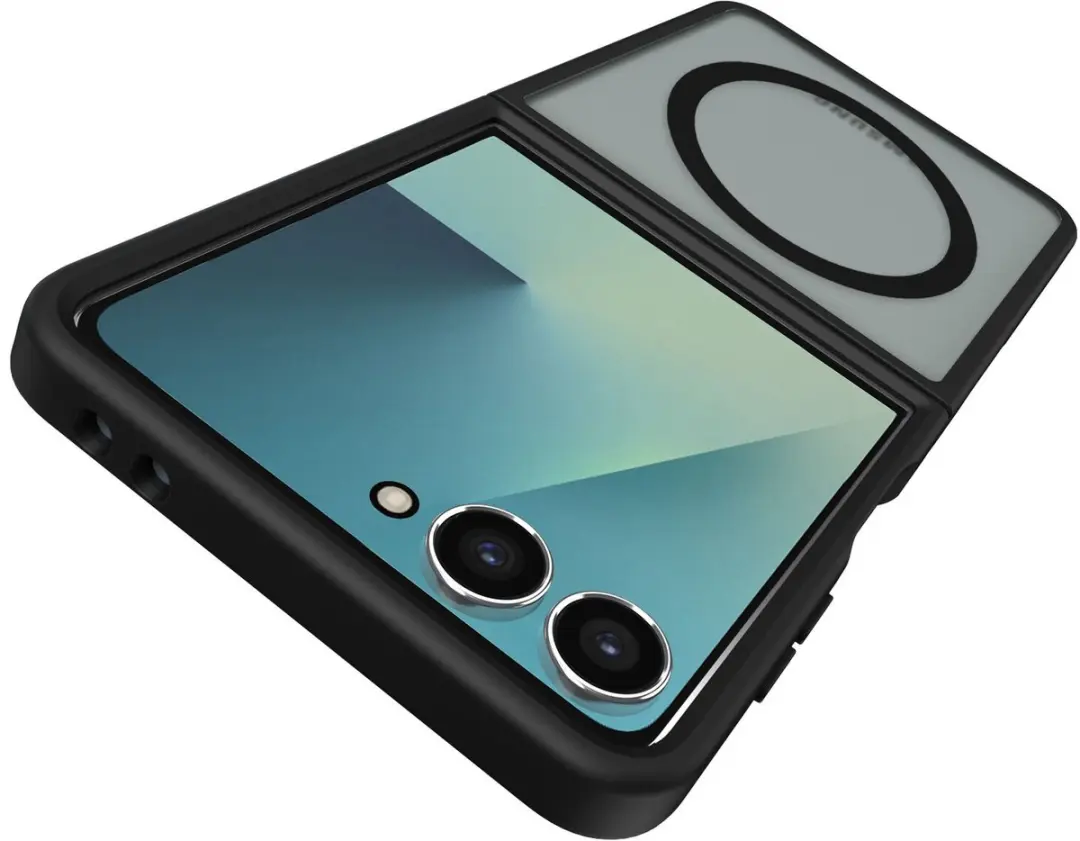 Selected Hoesje Samsung Galaxy Z Flip 7 - Matte Zwart - MagSafe