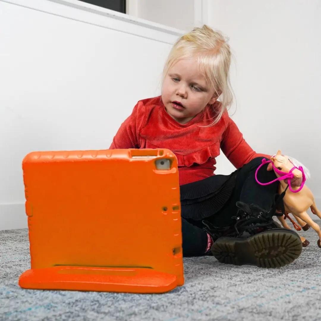 Selected Kinder Tablethoes Oranje - Samsung Galaxy Tab S6 - Shockproof