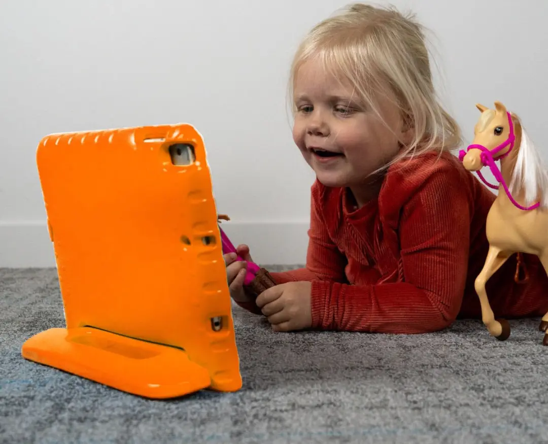 Selected Kinder Tablethoes Oranje - Samsung Galaxy Tab S6 - Shockproof