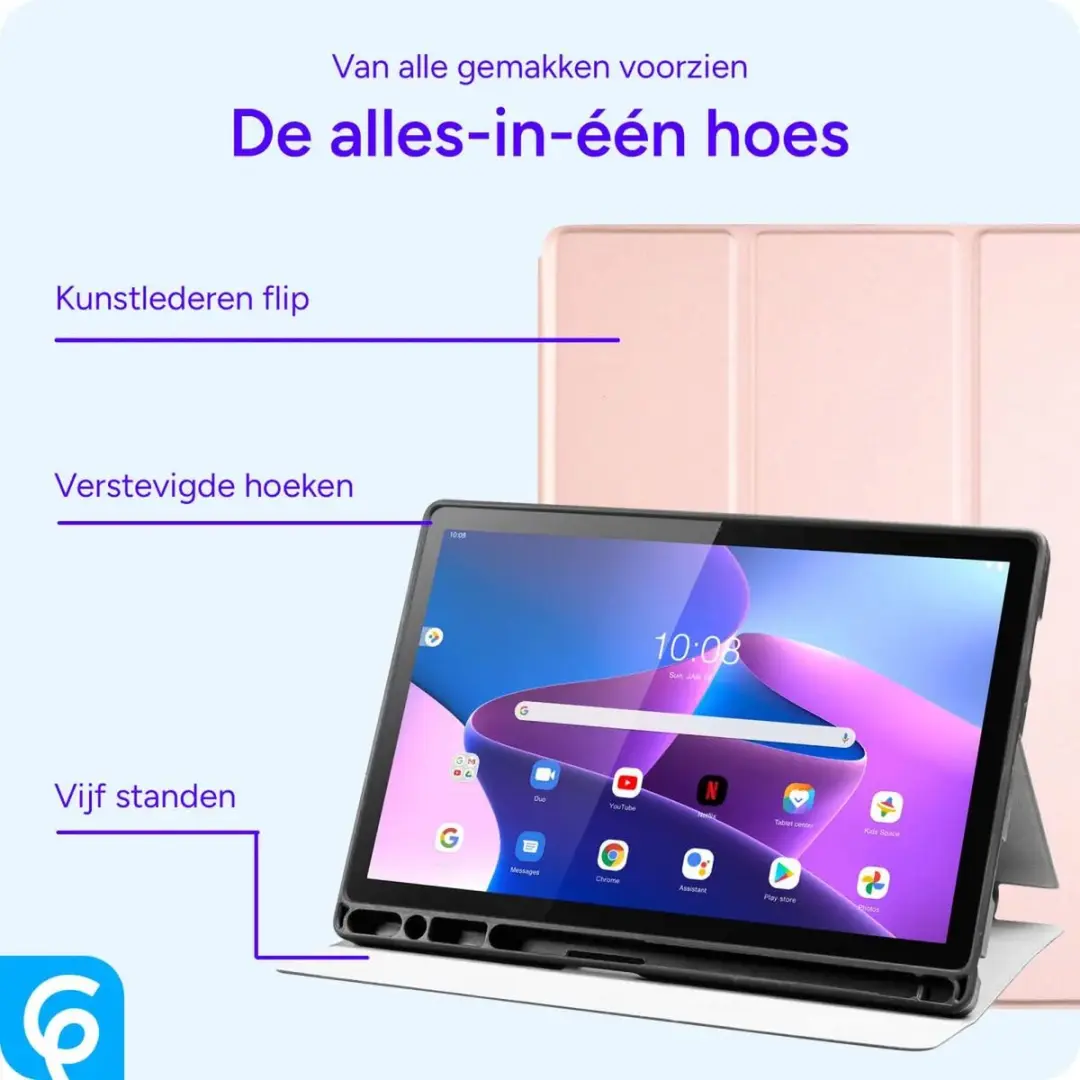 Selected Tablethoes Lenovo Tab M10 Plus Gen 3 - Roze