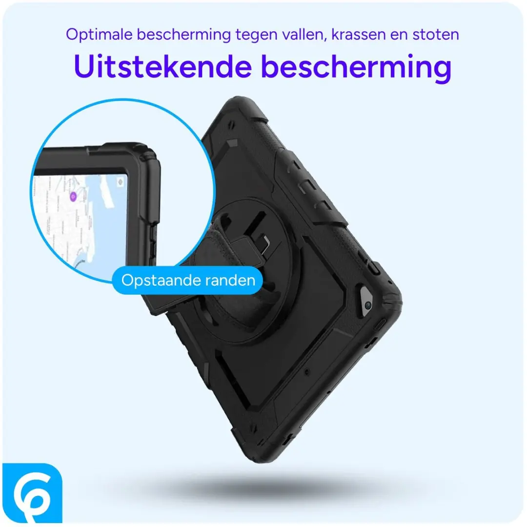 Selected by GSMpunt.nl iPad 9.7 Hoes met Screenprotector - Zwart
