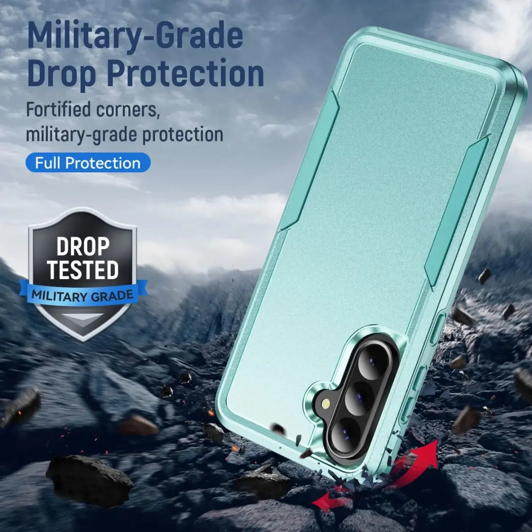 Selected Back Cover Samsung Galaxy A56 Rugged Hoesje - Groen