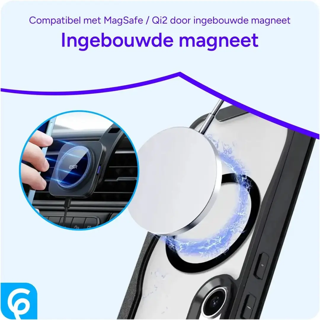 Selected Portemonnee Hoesje iPhone 13/14 - MagSafe - Zwart