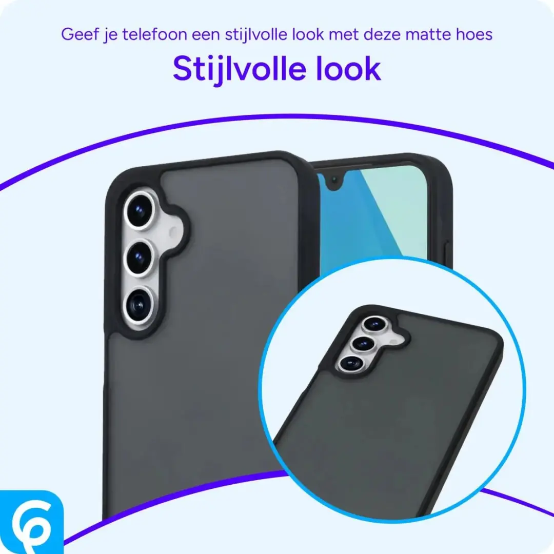 Selected Hoesje Samsung Galaxy A16 - Matte Zwart