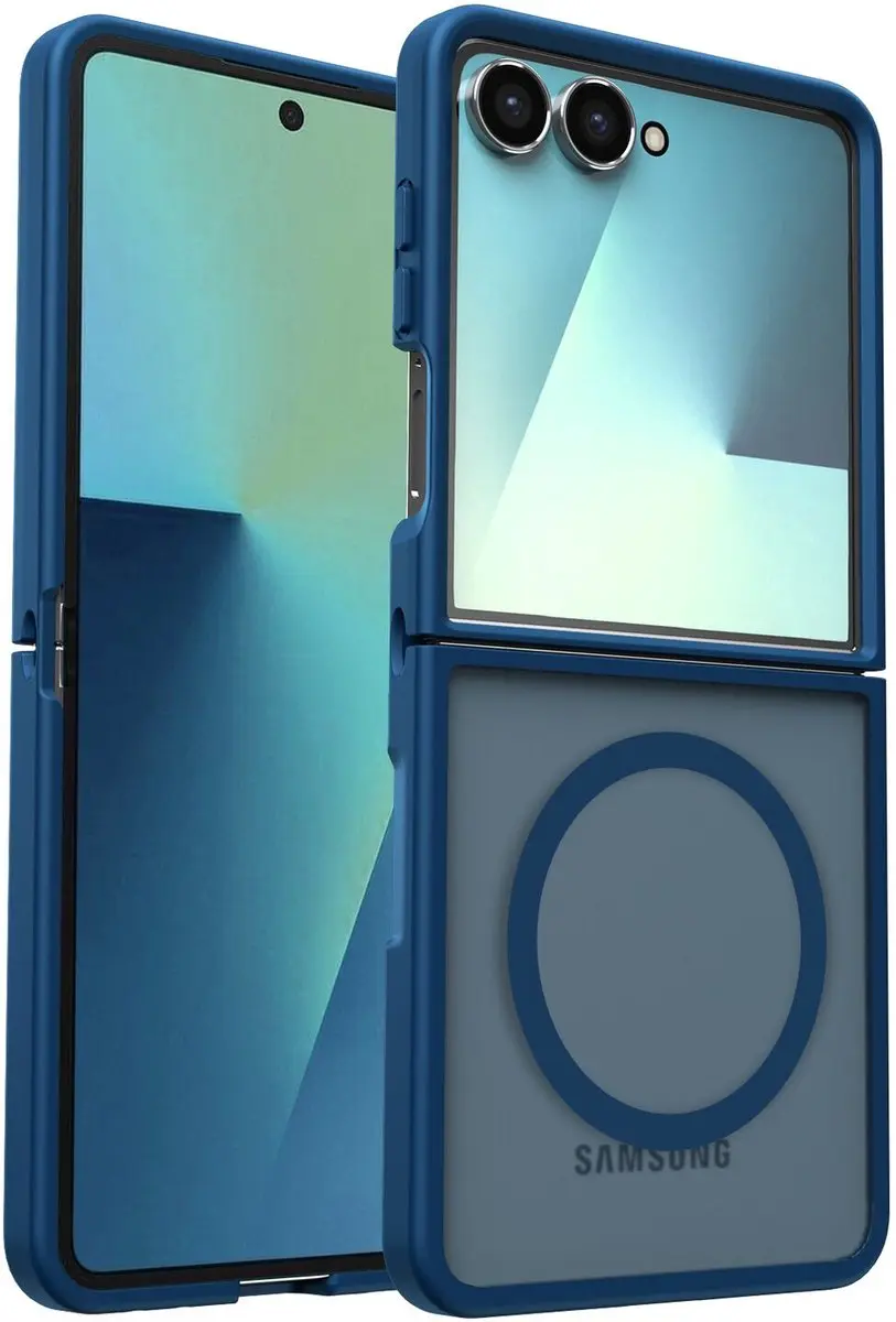 Selected Hoesje Samsung Galaxy Z Flip 7 MagSafe Blauw