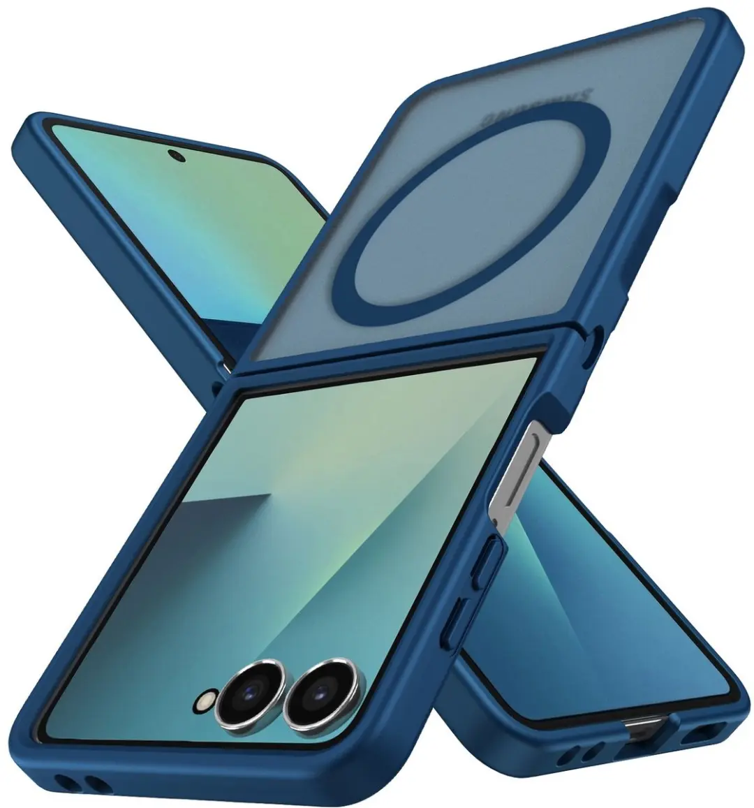 Selected Hoesje Samsung Galaxy Z Flip 7 MagSafe Blauw