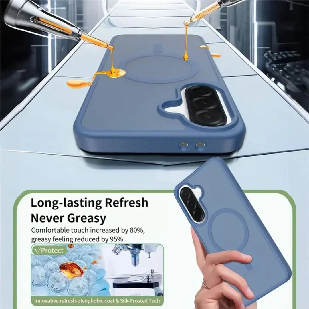 Selected Hoesje Samsung Galaxy A37 MagSafe Blauw