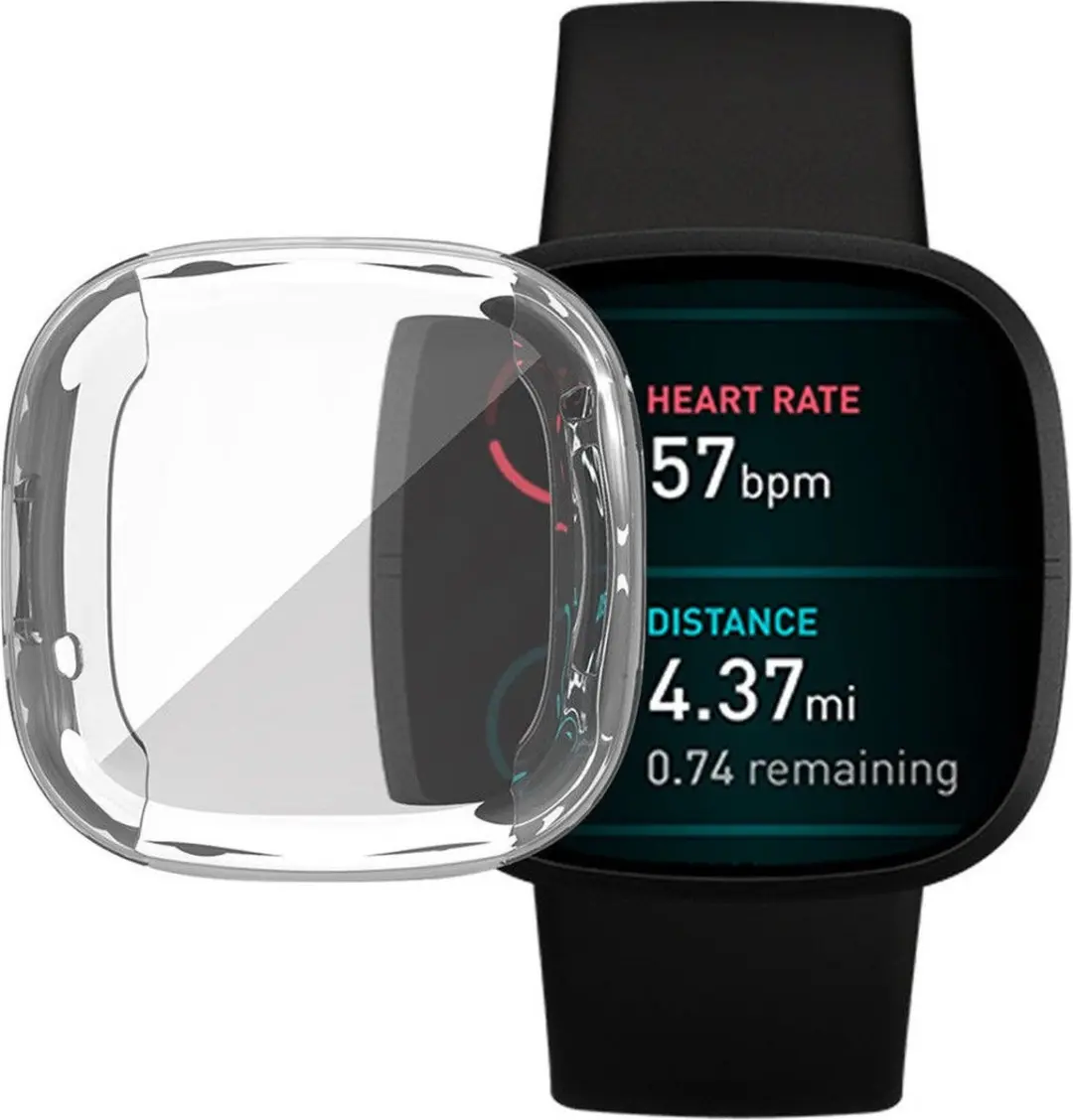 Selected by GSMpunt Fitbit Versa 3/Sense Hoesje - Transparant