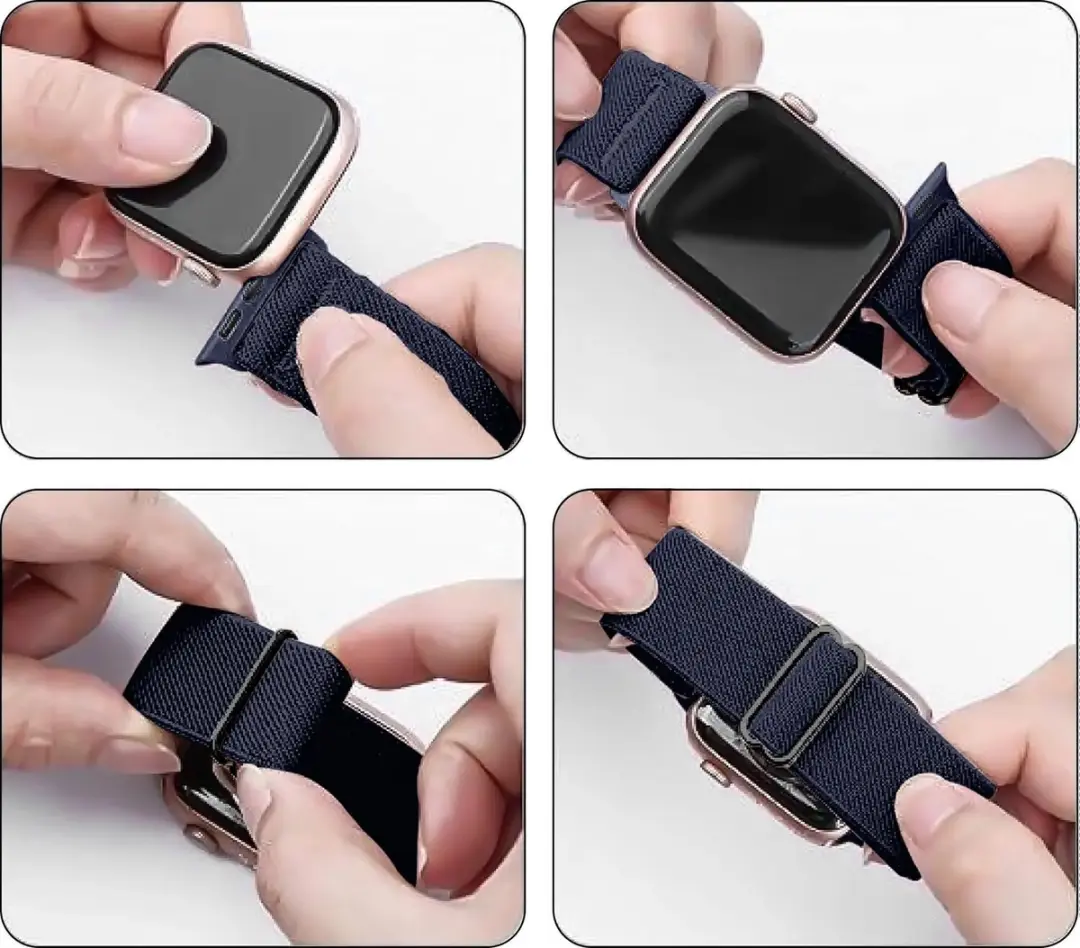 Selected SBG Nylon Horlogebandjes Apple Watch - 10 Stuks - 38-42mm - Meerdere Kleuren
